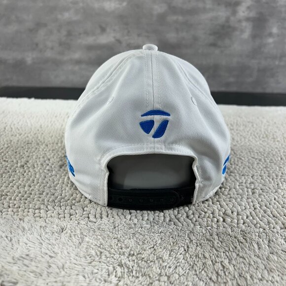 Taylor Made Sim2 Snapback Golf Hat OSFA Driver Launch Golfing Patch Cap White - Picture 4 of 8